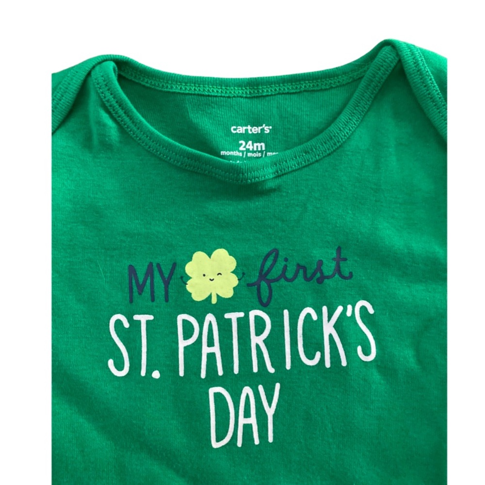 My First Saint Patrick’s Day NWT Carter’s Onesie 24 Months